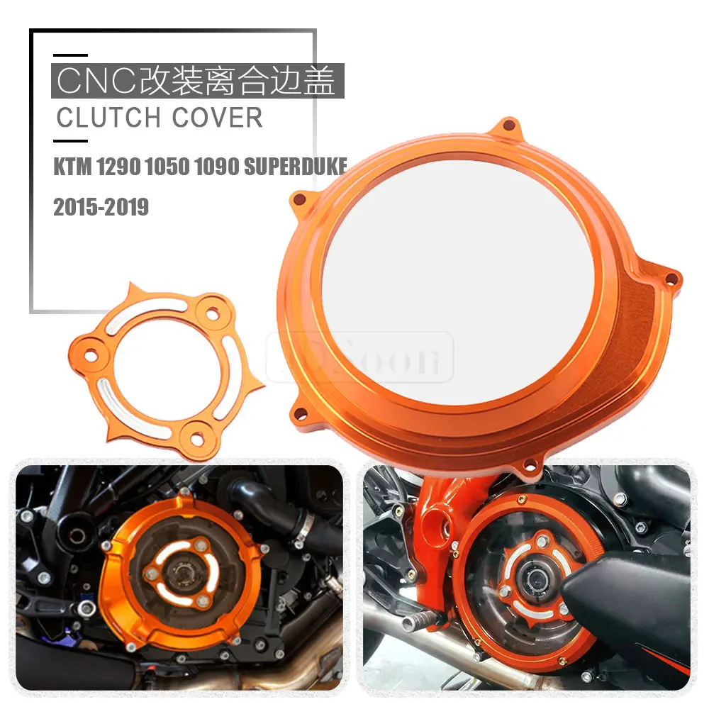 

LC8 Engine Transparent Clutch Cover Guard For KTM 1290 Superduke R GT 1290 1090 1050 1190 Adventure RSTMotorcycle Pressure Plate