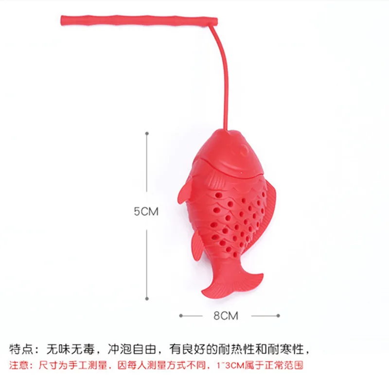 Cute Fish Tea Infuser Diffuser Food Grade Silicone Spice Herbal Strainer Loose Leaf Filter Shape Ball Accessories | Дом и сад