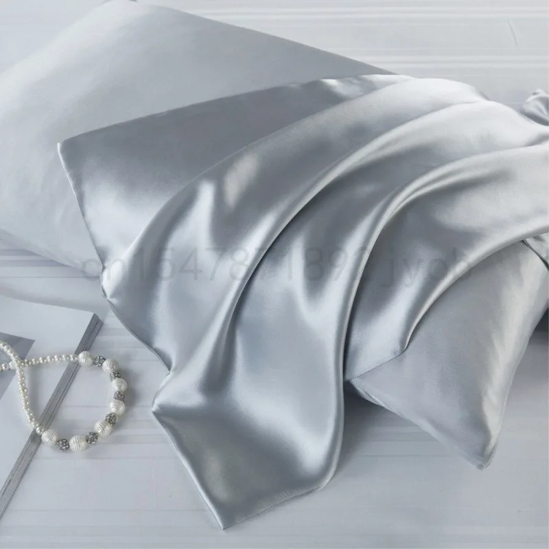 Sale 48x74cm pillowcase silk ice silk pillow case pillowcase silk imitation Available in multiple colors silk pillow cover