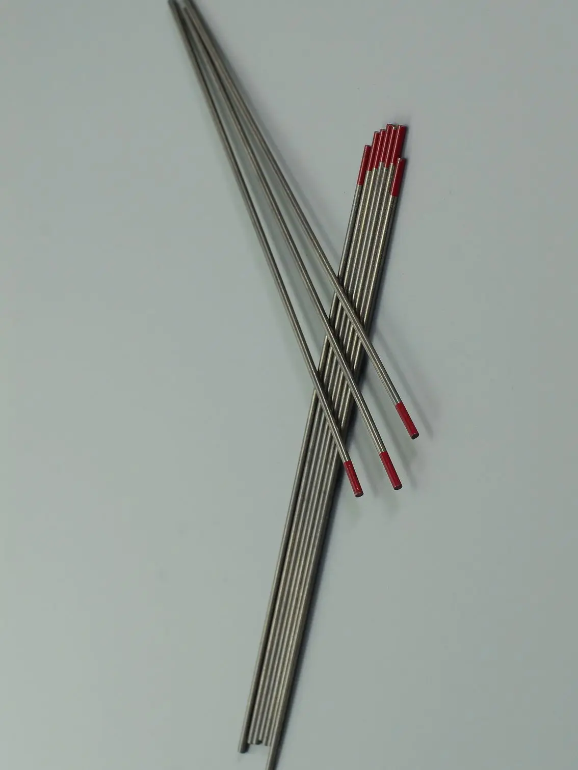 2% вольфрамовый электрод для сварки TIG WT20 красные стержни Tig 5/64 &quotx6&quot (2 0 мм x 150 мм)