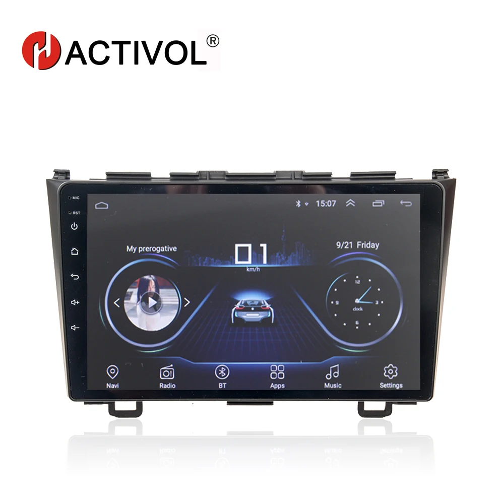 Автомобильный dvd плеер HACTIVOL мультимедийный с gps навигацией и android 8 1 для Honda CRV CR V 2006