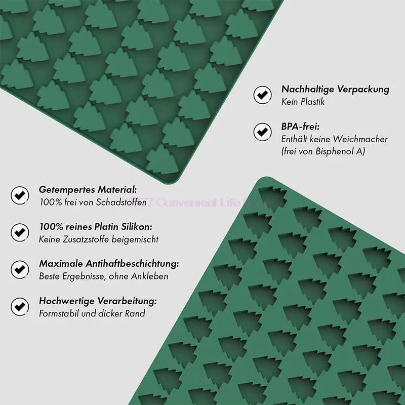 

Силиконовая форма для рождественской елки с 72 отверстиями