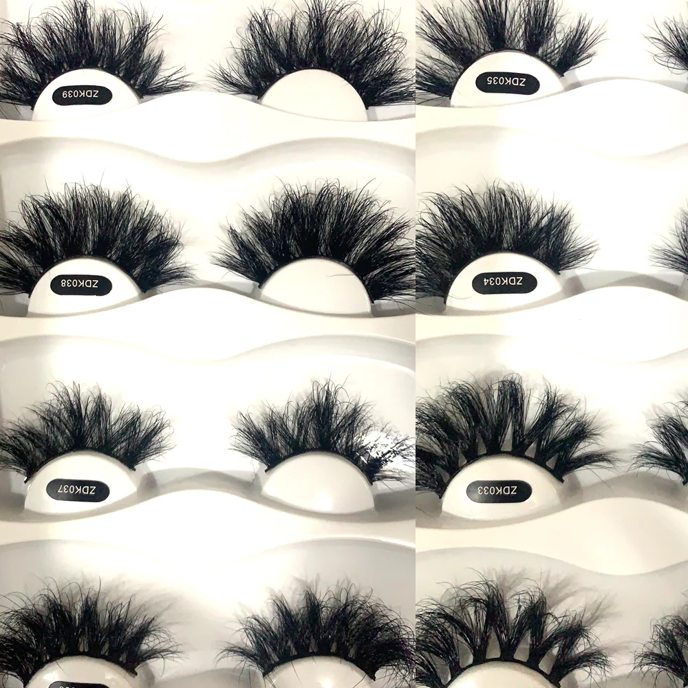 Новые норковые ресницы 25 мм 1 пара пушистые грязные 3D накладные длинные