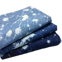 thick tie dyed denim fabric after washed snow pattern cotton jeans fabric sewing pants blazer jackets diy handcrafts 100x150cm