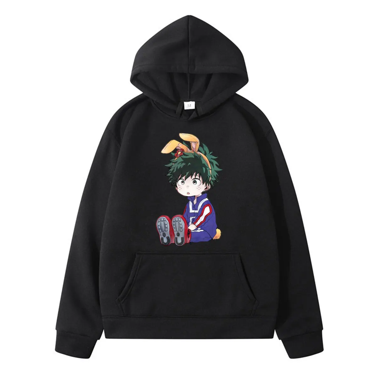 

2021 The New Style My Hero Academia Deku Print Fashion Long Sleeve Men Anime Pullover Casual Hoody Clothing Harajuku Streetwear