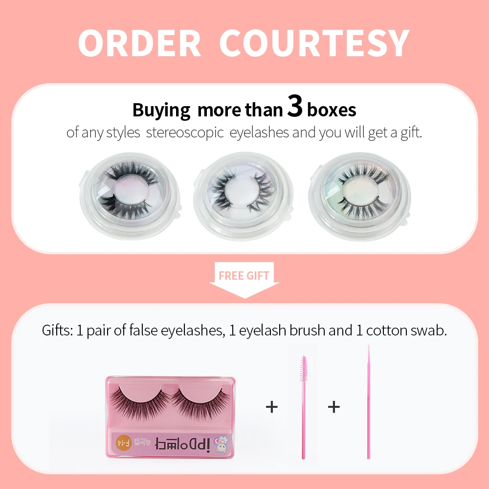 

WOMELL 100% handmade natural thick Eye lashes wispy makeup tools 3D mink hair volume soft false eyelashes