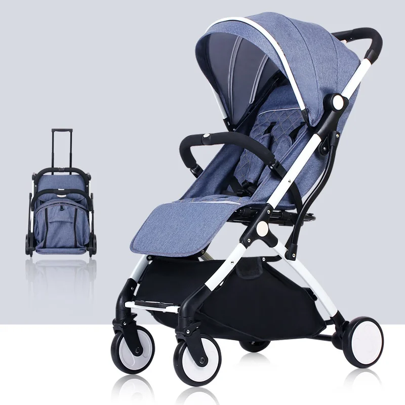 Europe NO Tax Baby Stroller Trolley Car Baby Buggy Plane Lightweight Portable Travelling Pram Children Pushchair Strollers