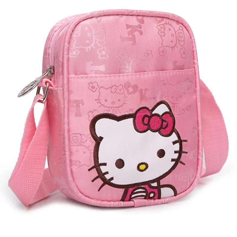 Hello kitty/Повседневная сумка на плечо для девочек; модные водонепроницаемые детские сумки; сумка для монет