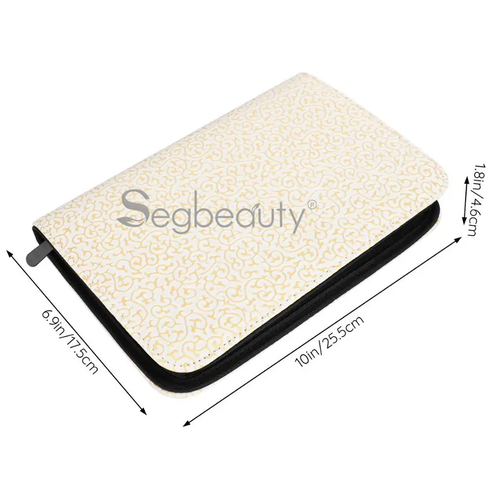 

Segbeauty Barber Scissors Case PU Leather 6 Hair Scissor Bag Big Space Comb Shear Pouch Holder Case Hairpins Pet Grooming Set