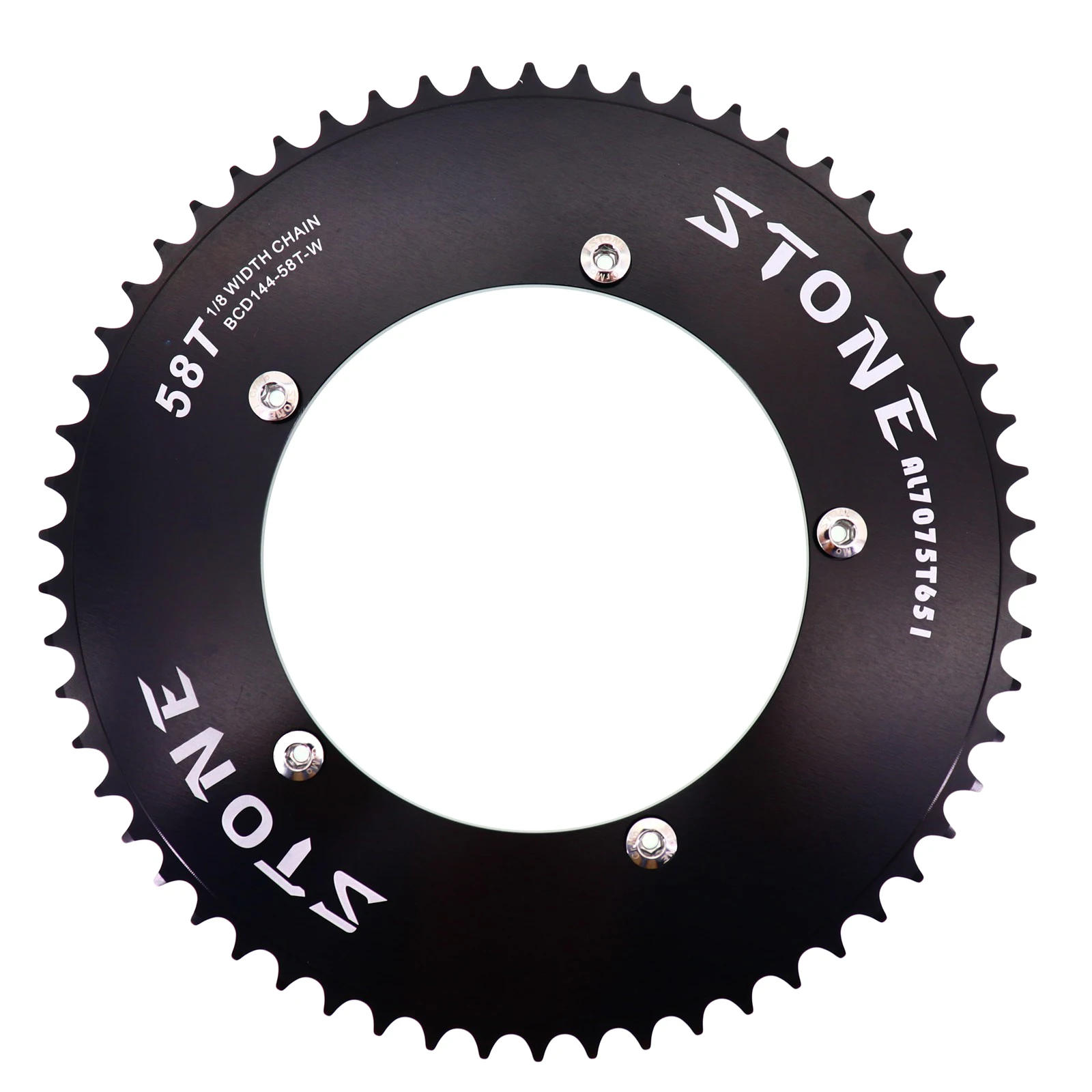 Stone 144BCD Fixed Gear fixie Round Chain ring Track Bike 47 48 49 50 51 52 53 54 55 56 57 58 59 60T T  Chainwheel 144 bcd Tooth