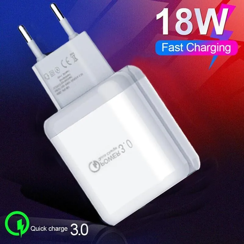 Usb порт QC3.0 быстрое зарядное устройство адаптер мобильный телефон для iPhone Samsung