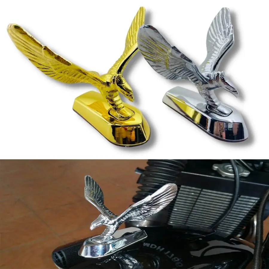 Универсальные Запчасти для мотоцикла золотой хромированный орнамент в виде