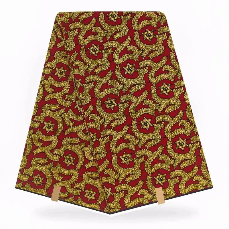 

Nigeria Embroidery Fabric African Cotton Print Ankara High Quality Real Tissus Veritable Wax Pagne Africain Hot Wax Veritable