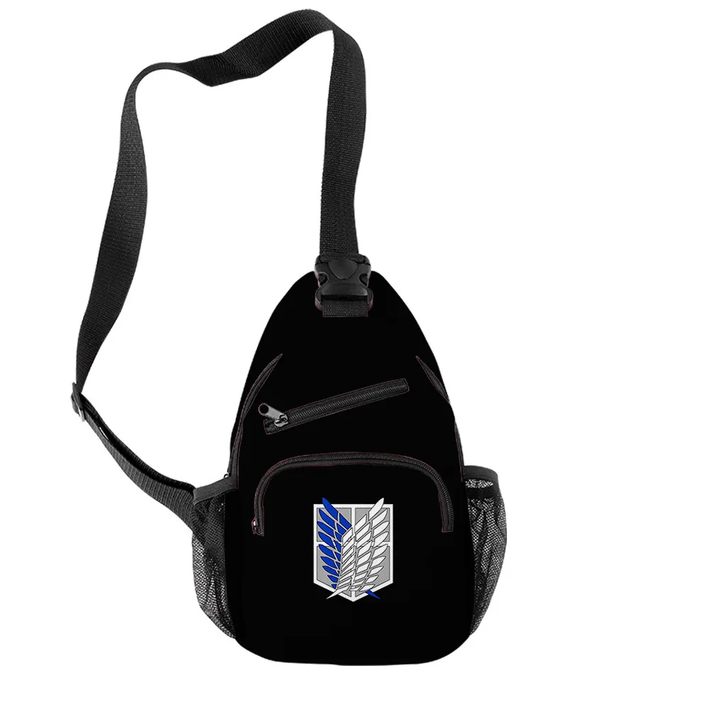 

Unisex Japan Anime Japan Anime Attack on Titan Crossbody Chest Bag Teenager Boys Girls Waterproof Oxford Messenger Sports Bag