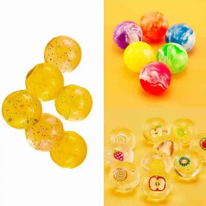 

Montessori Fully Transparent Spring Onion Powder Sequined Bouncing Interactive Beads Pat Small Toys Ball Parent-child Machine