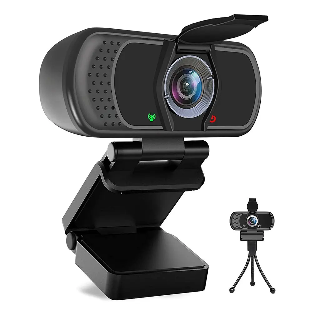 

1080P Webcam With Microphone Tripod Cover Full Web Camera For Laptop Desktop Computers USB Webcam For Live Streaming Conference
