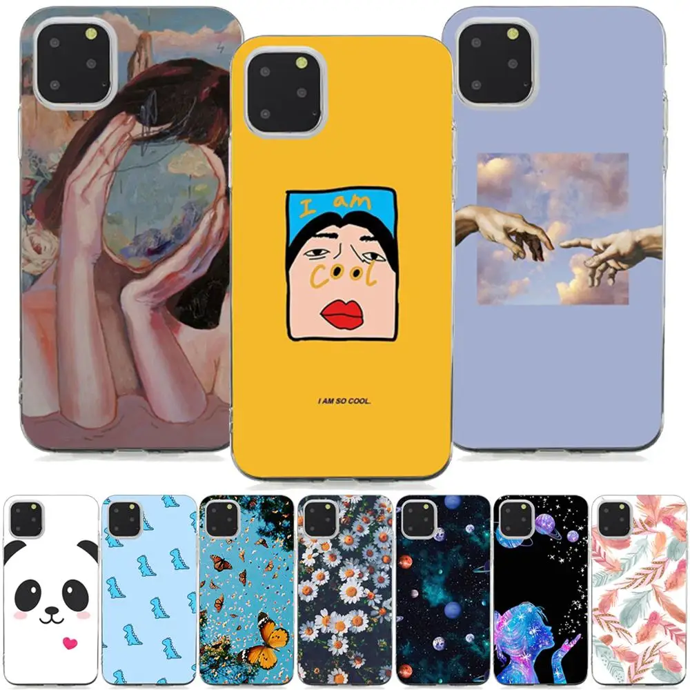 Классный дизайнерский чехол для iPhone 6 6s 7 8 Plus X XR XS 11 Pro Max 5 5S SE мягкий силиконовый из