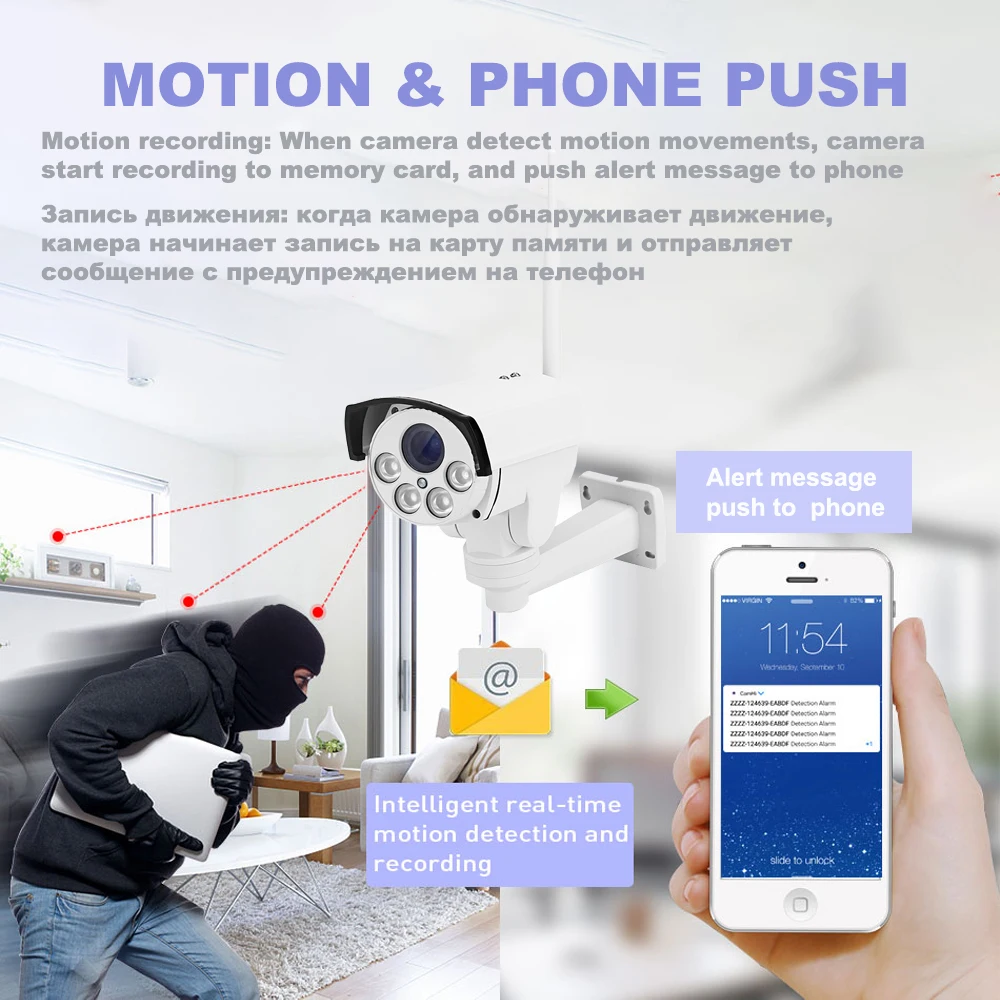 2MP 5MP Сетевая Беспроводная PTZ IP камера 5X 10X оптический зум Пуля Открытый Wifi