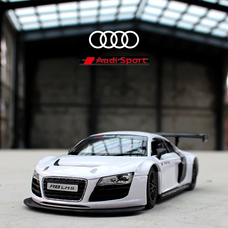 RASTAR 1:24 Audi R8 брелок для автомобильных ключей модель игрушечные машинки собирать