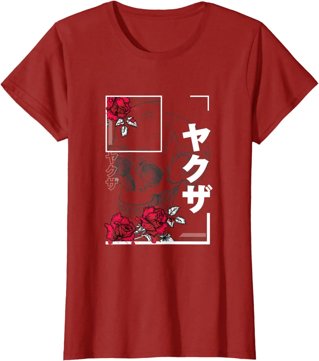 

T Shirt Summer Tops T-shirt Tee Shirt Unisex Graphic Tees Vintage Graphic Tees Japanese Shirt, Retro Skull Japan Tee T-Shirt