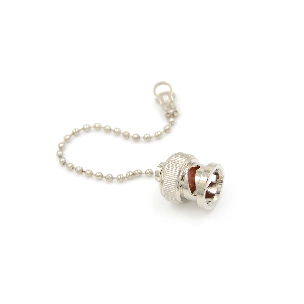 

1Pc Dust Metal Cap With Chain Plug Cover Waterproof Connector Plugs