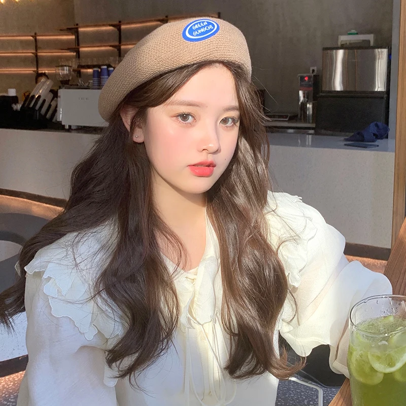 

Early autumn new beret female British lovely round face hat fashion versatile ins net red artist hat