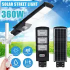 Уличные светодиодные фонари на солнечной батарее, 360 Вт, светодиодов, уличное охранное освещение, настенная лампа, IP65, водонепроницаемый датчик движения, лампа с умным управлением