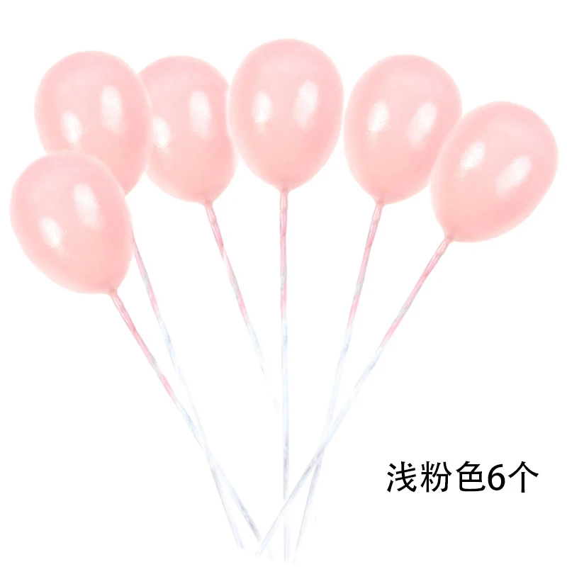 6PCS Light Pink Радуга Единорог торт Топпер облако флажки для торта День рождения Дети сувениры декорирование тортов капкейк Топпер для Свадебные принадлежности украшения - Цвет: 6PCS Light Pink