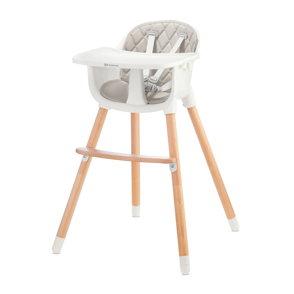 Feeding chair Kinderkraft Sienna Mother Kids Baby Furniture Highchairs Child Children's 2 in 1 Up to 20 kg 5-point seat belts with adjustment