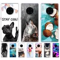 case for huawei mate 30 pro transparent silicone phone for huawei mate 30 cover coque capa for mate 30 soft marble