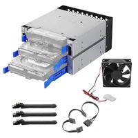 3 5inch expansion bracket storage rack diy home office easy install hard drive cage metal hdd adapter disk box for computer