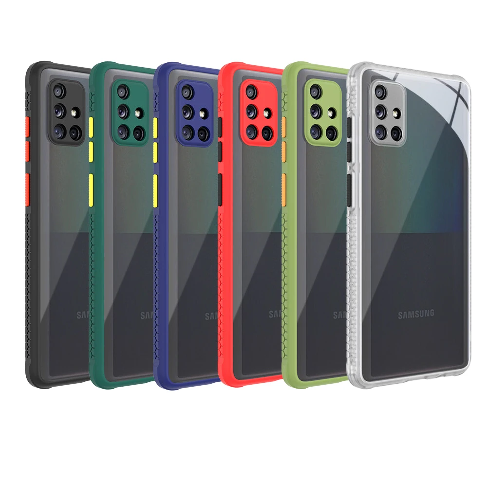 Силиконовый чехол для телефона ПК мягкий прозрачный Samsung Galaxy A51 A71 A70 A50 A21 A31 A50S A30S