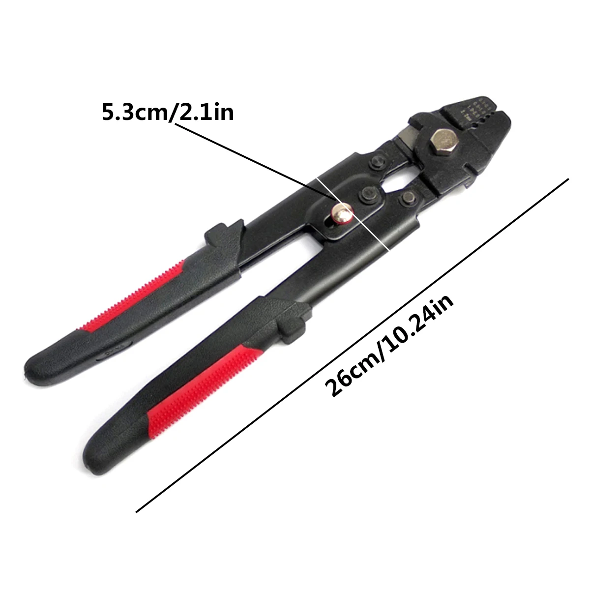 

High Carbon Steel Crimping Pliers Wire Rope Swager Crimper Fishing Crimping Tool With Aluminum Double Barrel Ferrule Black