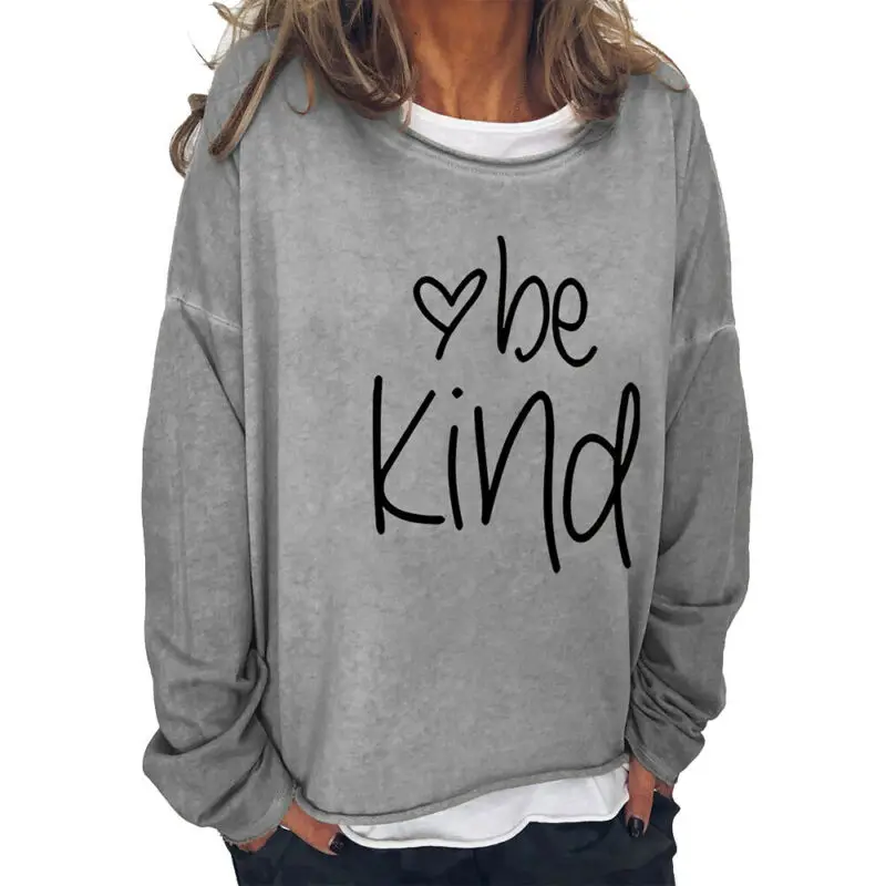 

Women Ladies Long Sleeve Crew Neck Print Casual Daily Pullover Swearshirt Tops