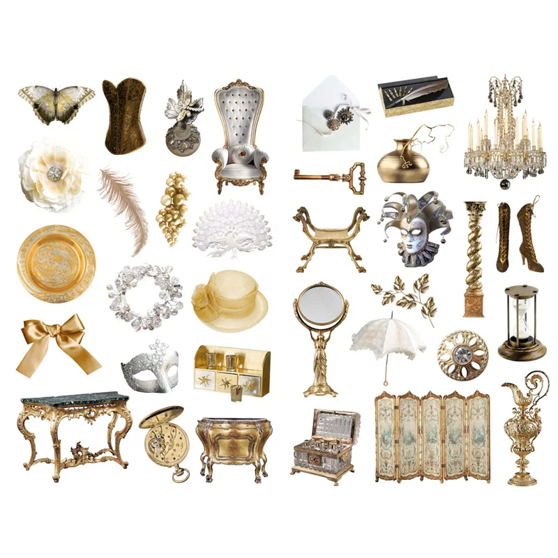 1 шт. милые милое золотистое логотип эстетическое книга журнал Стикеры s