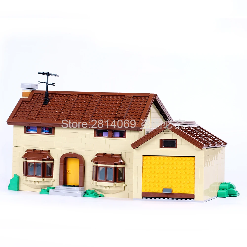 16005 мультфильм фильм KWIK-E-MART дом строительные блоки 2586 шт Кирпичи Игрушки совместимы с 71006 игрушки для детей