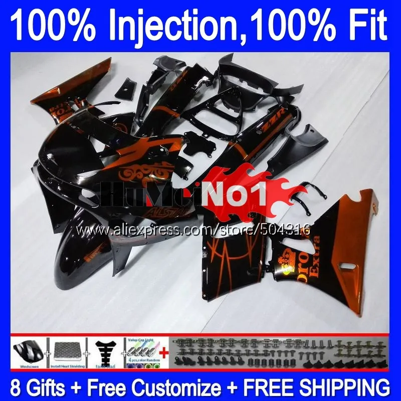 

Injection For KAWASAKI ZZR400 1993 1994 1995 1996 1997 1998 1999 111MC.7 ZZR 400 ZZR-400 orange black 93 95 96 97 98 99 Fairing