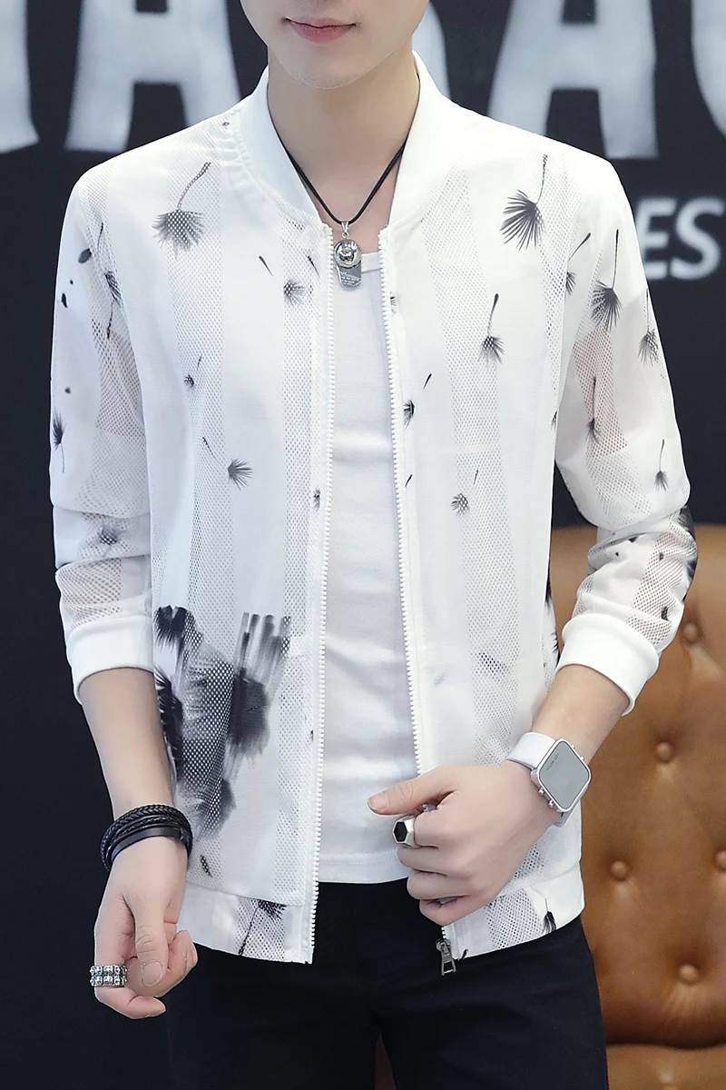 Jacket Couple's Spring Summer Men's Sunscreen Suit Skin Thin Coat Long Sleeve Leisure Business Streetwear Surprise Price | Мужская