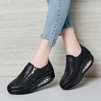 waterproof slope heel sports shoes ladies cushion swing shoes thick soled weight loss shoes fitness shoes slippery jumping shoes