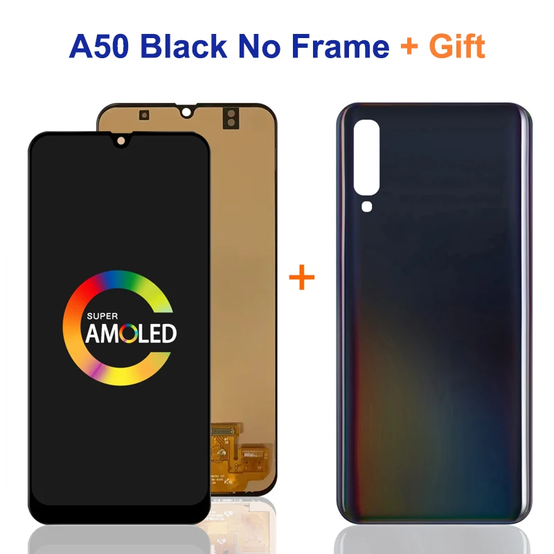 

6.4''Super AMOLED For Samsung Galaxy A50 SM-A505FN/DS A505 LCD Display Touch Screen Digitizer With Frame For Samsung A50 lcd