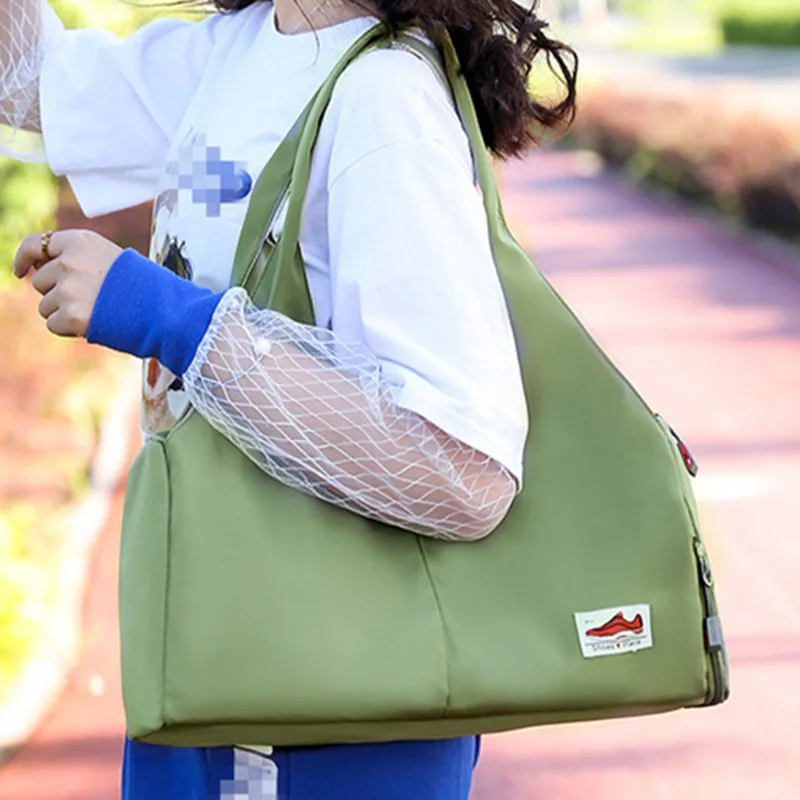 Women's Bag Nylon Yoga Mat Carry Shoulder Handbag Ladies Academy Female Travel Bolsas Duffle Shoe Bags For Gym Sports  Fitness