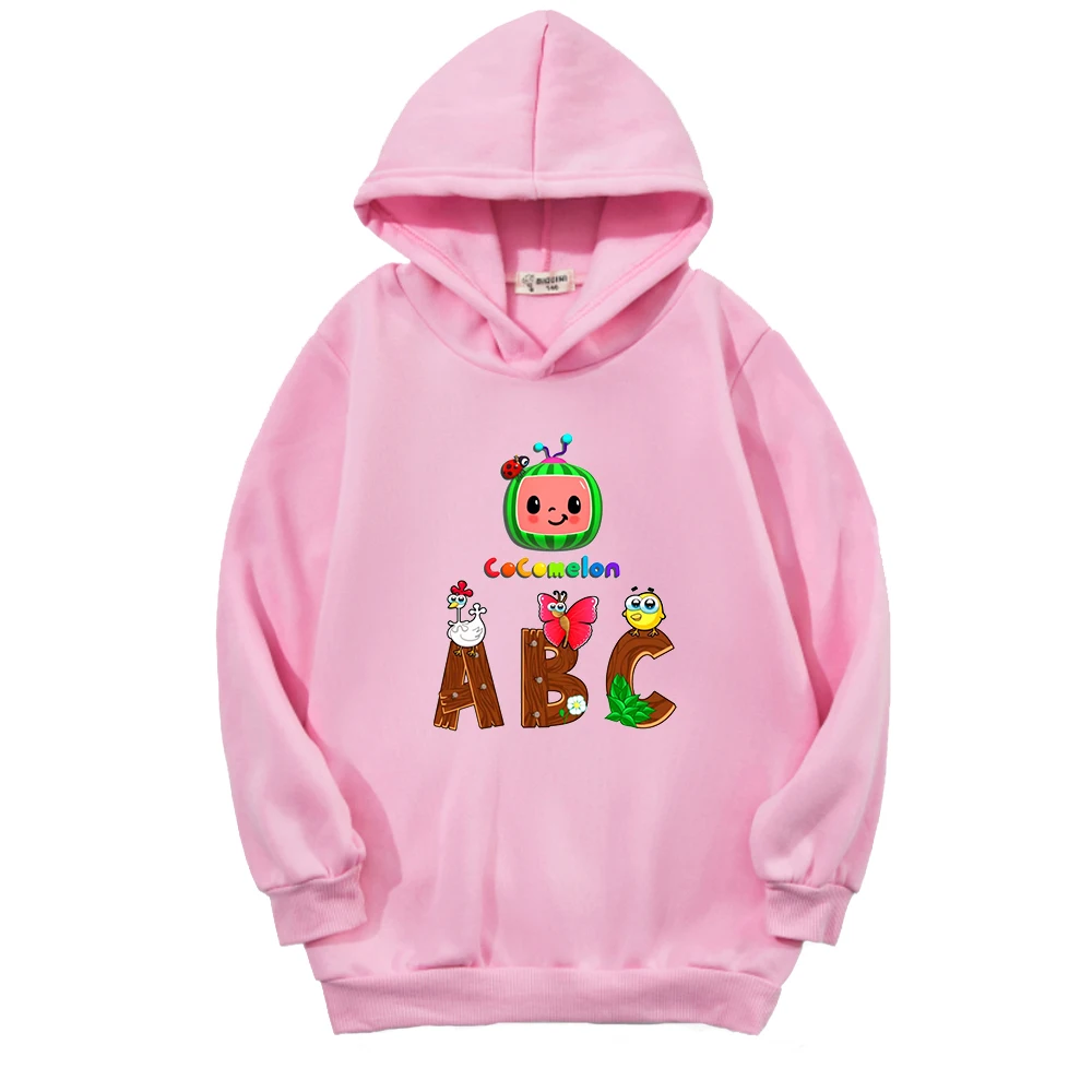 

Cocomelon -Nursery Rhymes Toddler Pullover hoodies for teen girls Kid Cartoon Sweatshirts Baby Boy Clothes Casual Kawaii Pocket