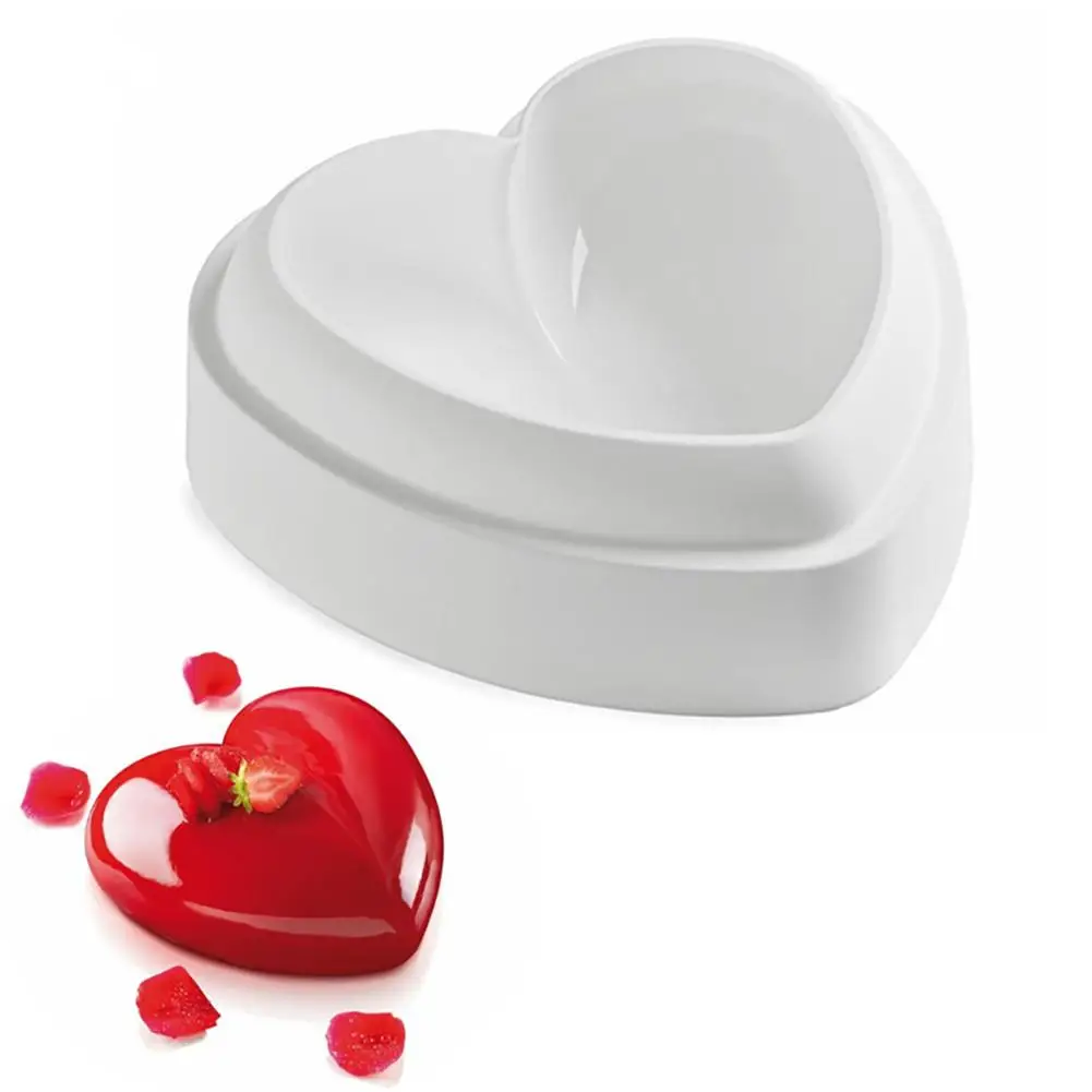 Новая декоративная силиконовая 3D форма в форме сердца для торта помадки конфет