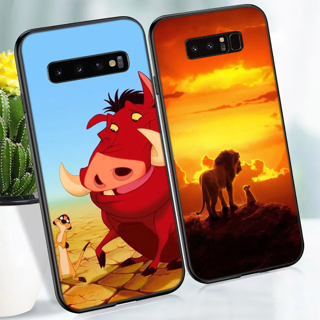 Y42 Lion king Luxury Soft Silicone Case for Samsung Galaxy Note 8 9 S10 S9 S8 Plus Lite S10E S6 S7 Edge | Мобильные телефоны и