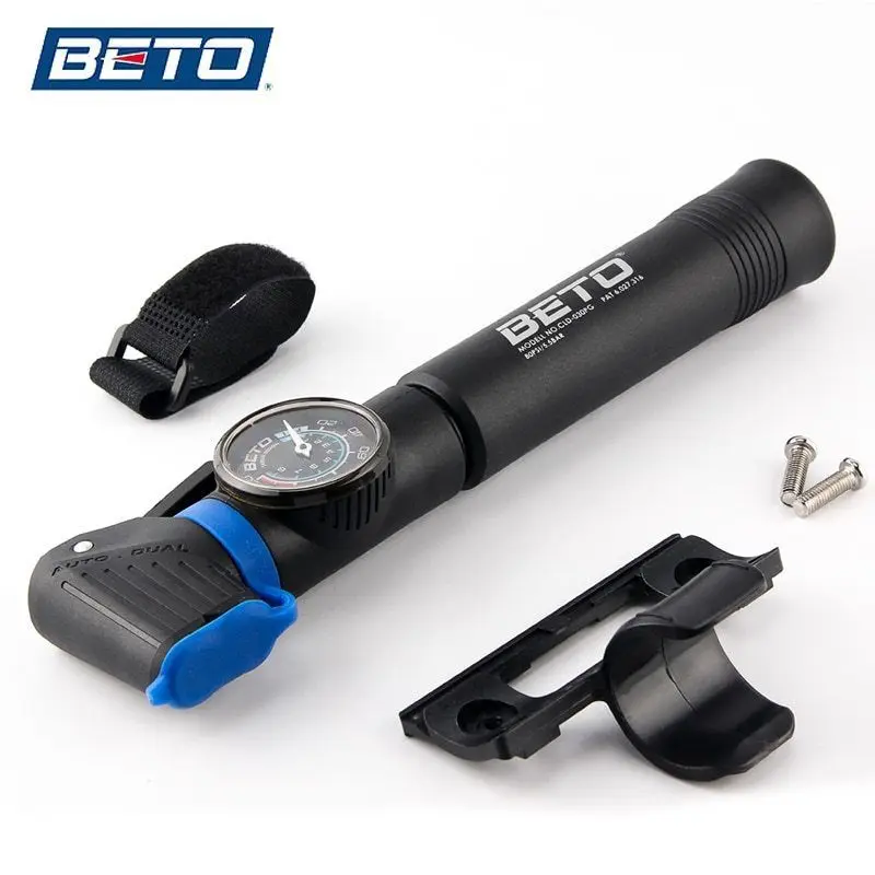 Мини насос BETO для велосипеда портативный шин большой объем давление 120PSI