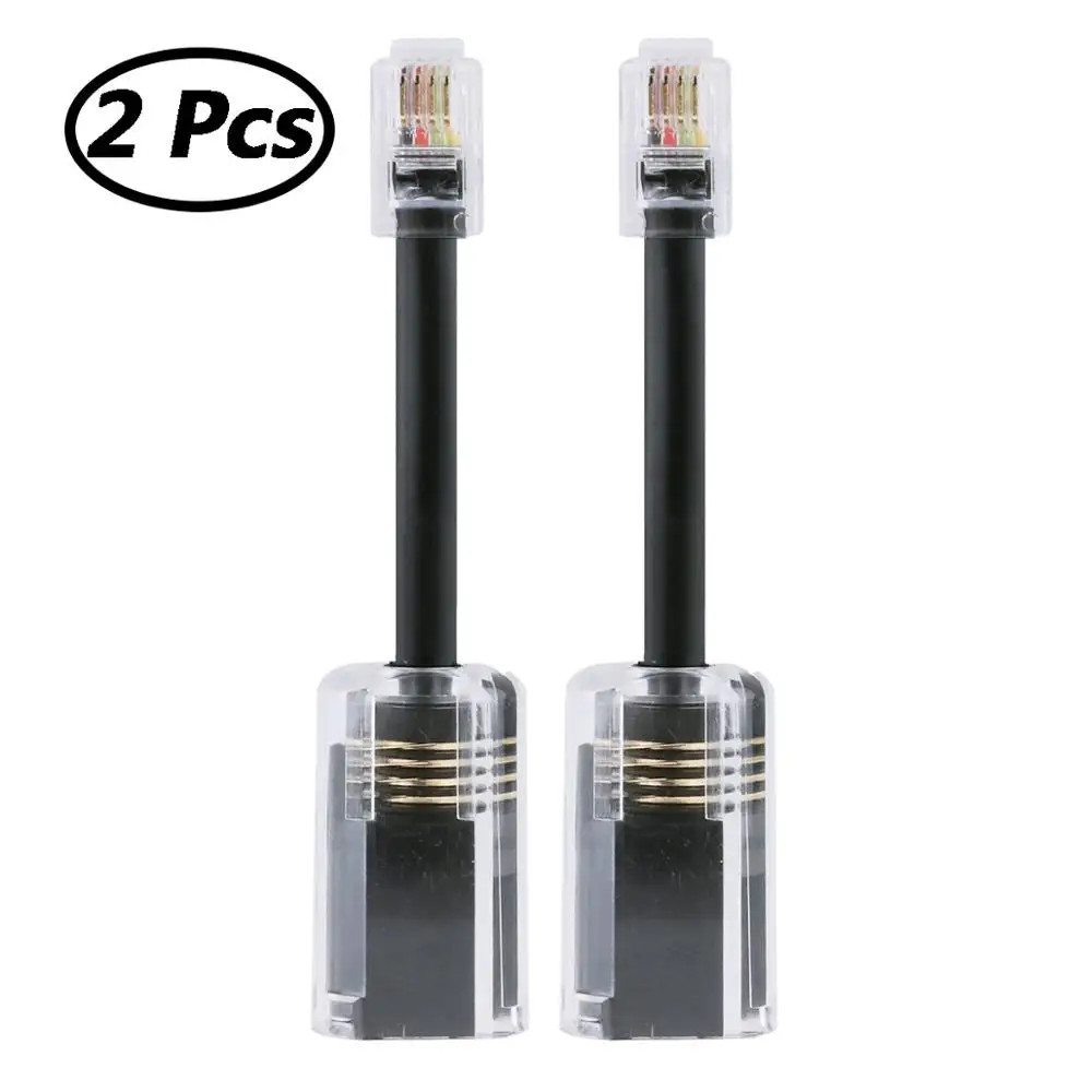 2 шт. универсальные кабели для телефонных проводов поворачивающиеся на 360