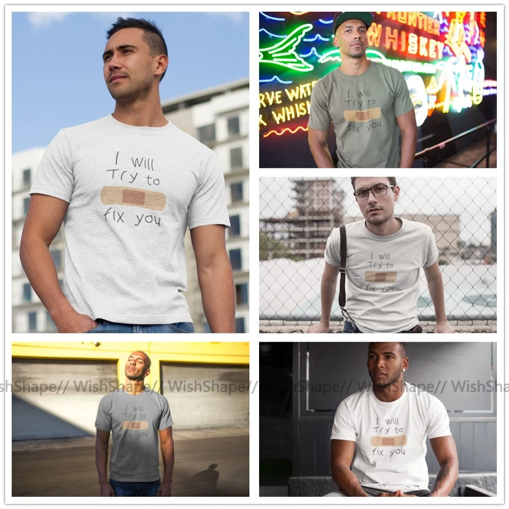 Футболка Coldplay одежда я постараюсь исправить вас графический принт с буквами