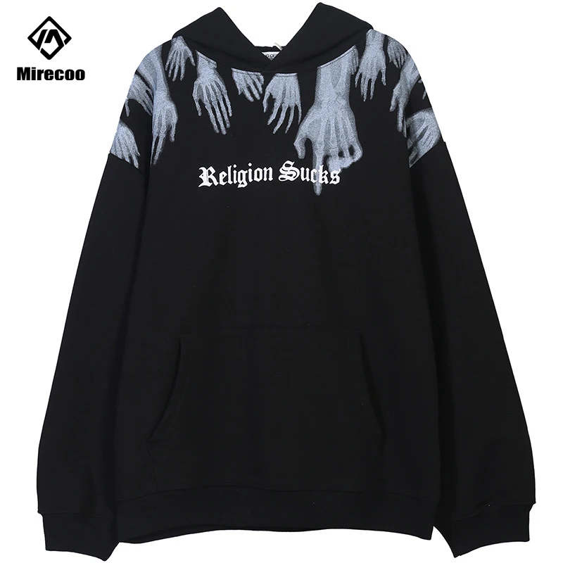 Женская флисовая толстовка с капюшоном в стиле хип-хоп | Мужская одежда