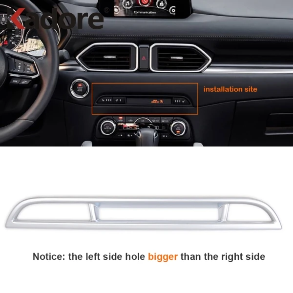 Для Mazda CX 5 CX5 8 CX8 2017 2018 2019 2020 ABS центр управления CD панель украшение крышка отделка