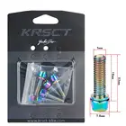 KRSEC titanium-plated rainbow горная дорога велосипедные шлемы для велосипедного руля винт m5 * 18 мм 304 нержавеющая сталь винт M6 * 18 мм